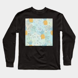 Pineapple Pattern Long Sleeve T-Shirt